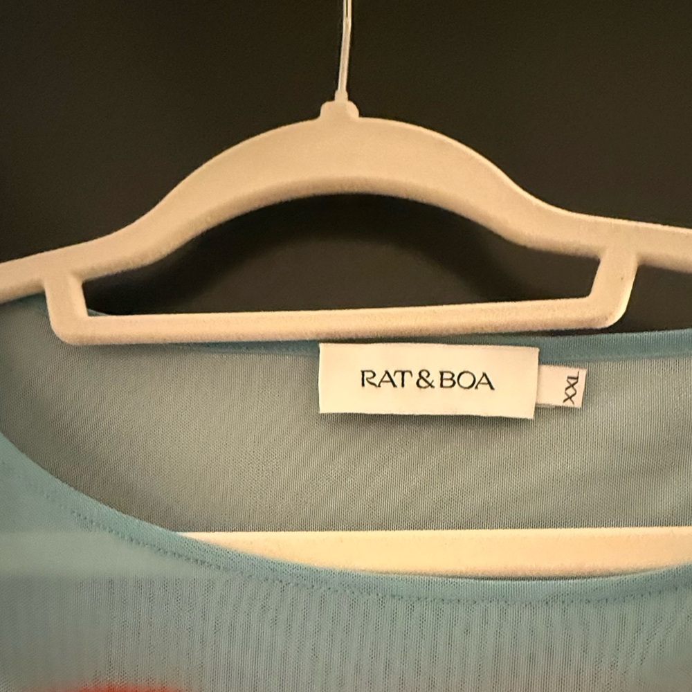 Rat & Boa Vibrant Blue and Red Blouse